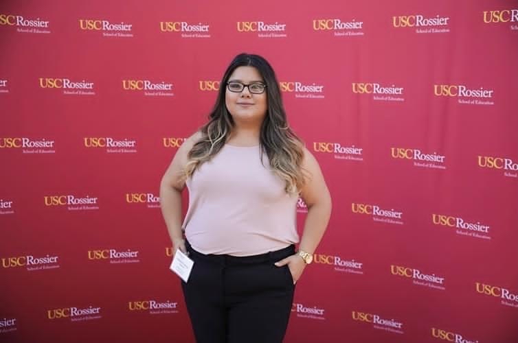 This is a picture of Ms. Espinoza which was taken by USC Rossier