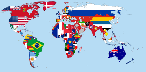 Flag map of the world, 1914.