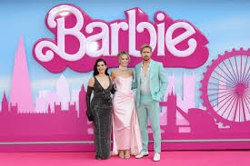 Margot Robbie, Ryan Gosling and America Ferrera at Los Angeles for the Barbie World Premiere, photo taken by Joe Maher