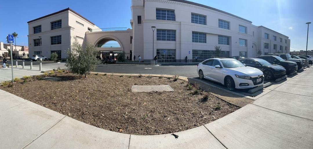 The front view of the newly constructed building on West Morrison Avenue