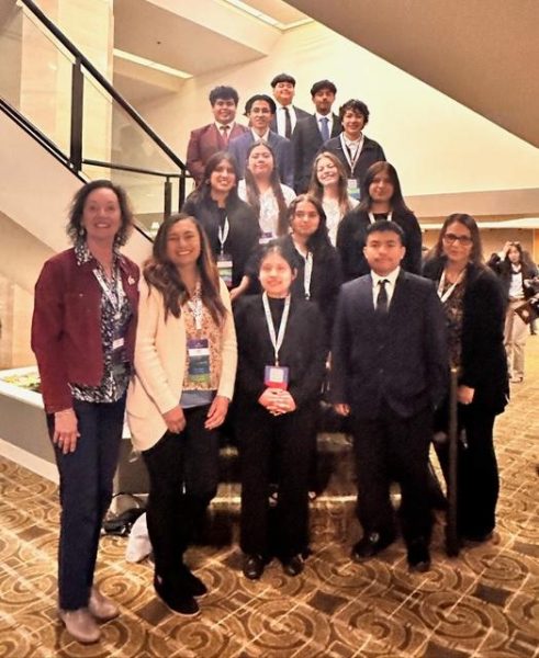 SMHS FBLA team at the state leadership conference. photo provided by pineda