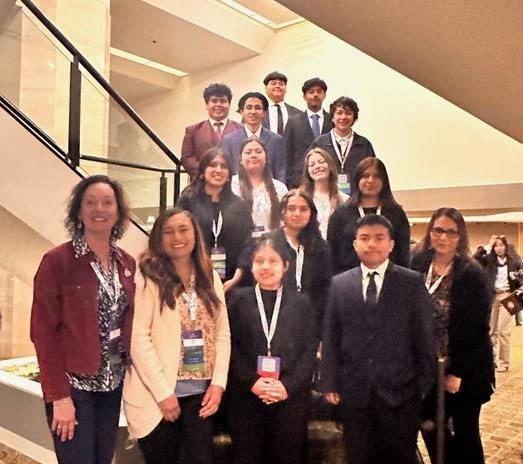 SMHS FBLA team at the state leadership conference. Photo provided by Ms. Pineda