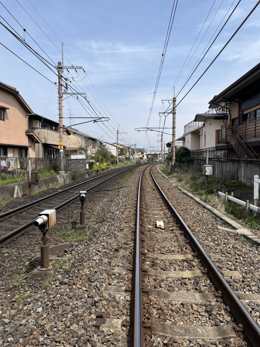 Picture taken in Kyoto of the Railways that span across the Country. 